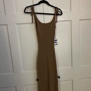 LPA knit sweater dress with a slit